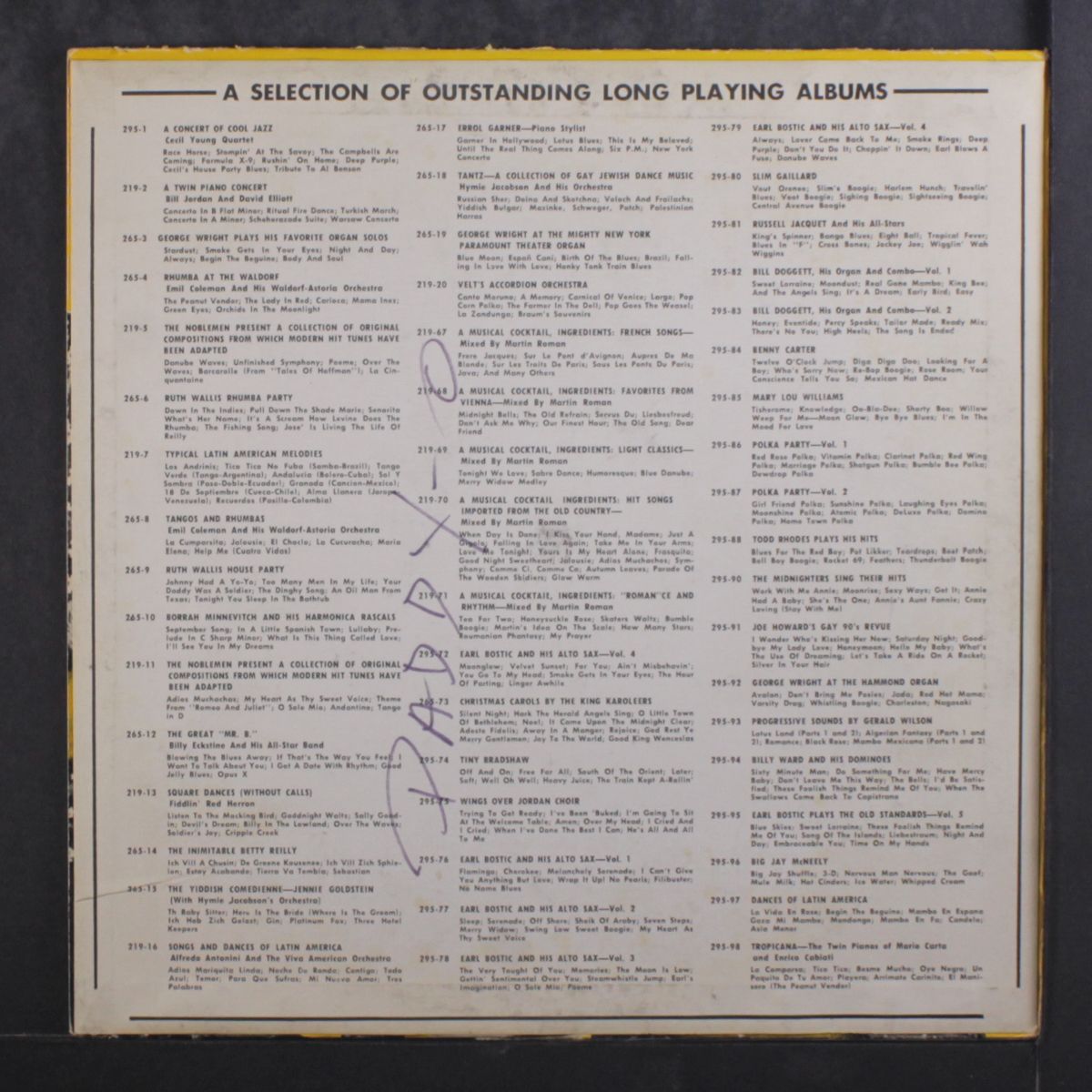 jazz interlude by BILL JENNINGS / LEO PARKER