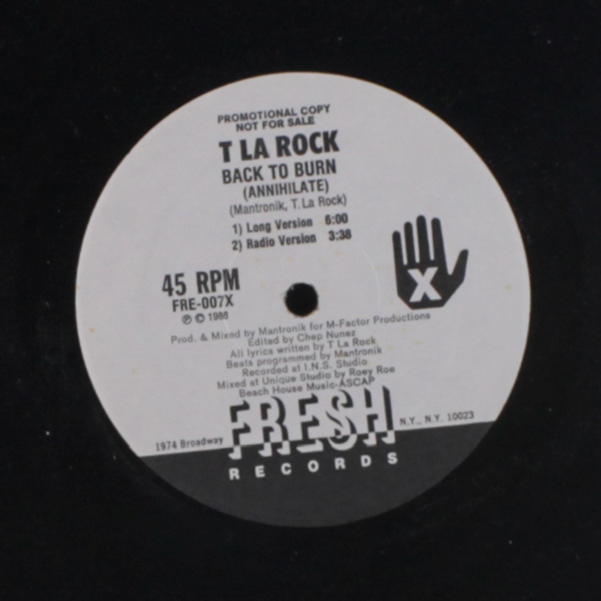 back to burn by T LA ROCK