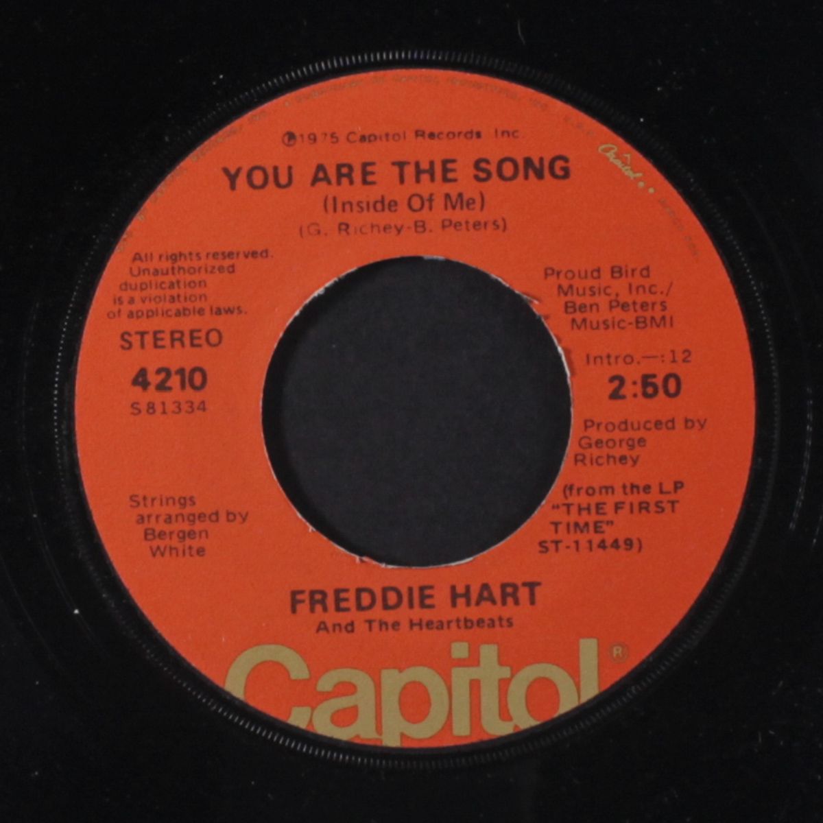 you are the song / i can almost see houston from here by FREDDIE HART