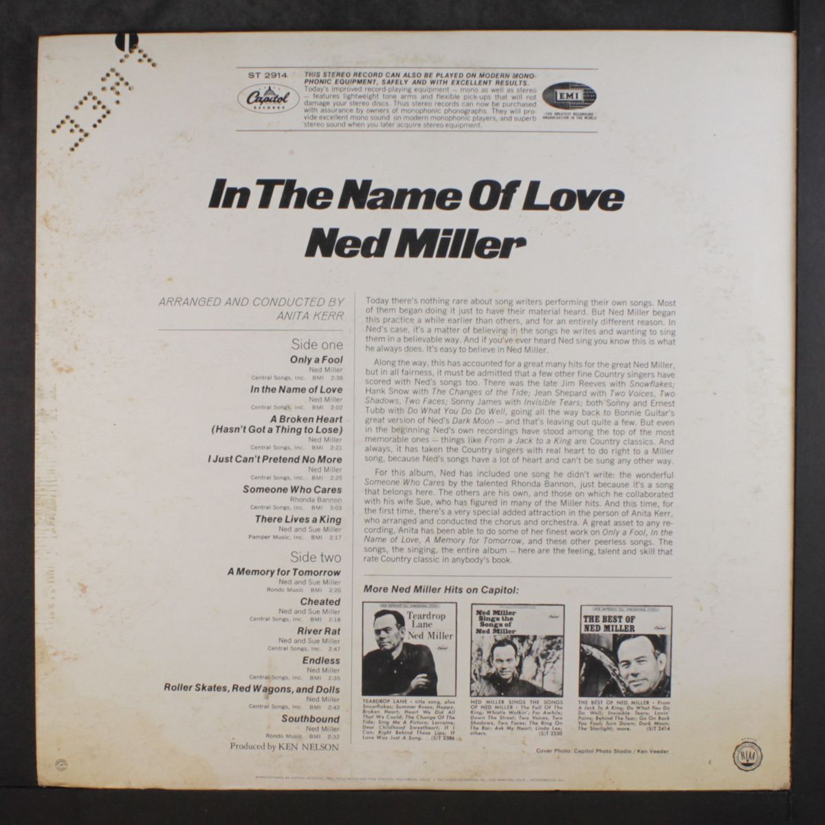 in the name of love by NED MILLER