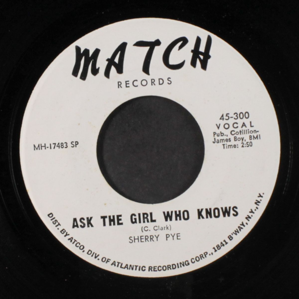 ask the girl who knows / gimme a break by SHERRY PYE