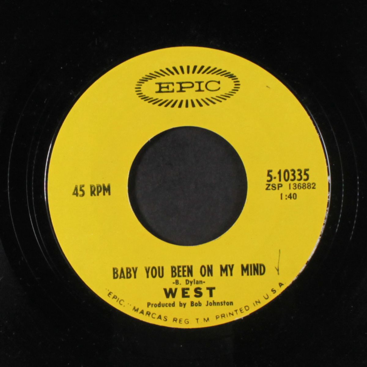 just like tom thumb's blues / baby you been on my mind by WEST
