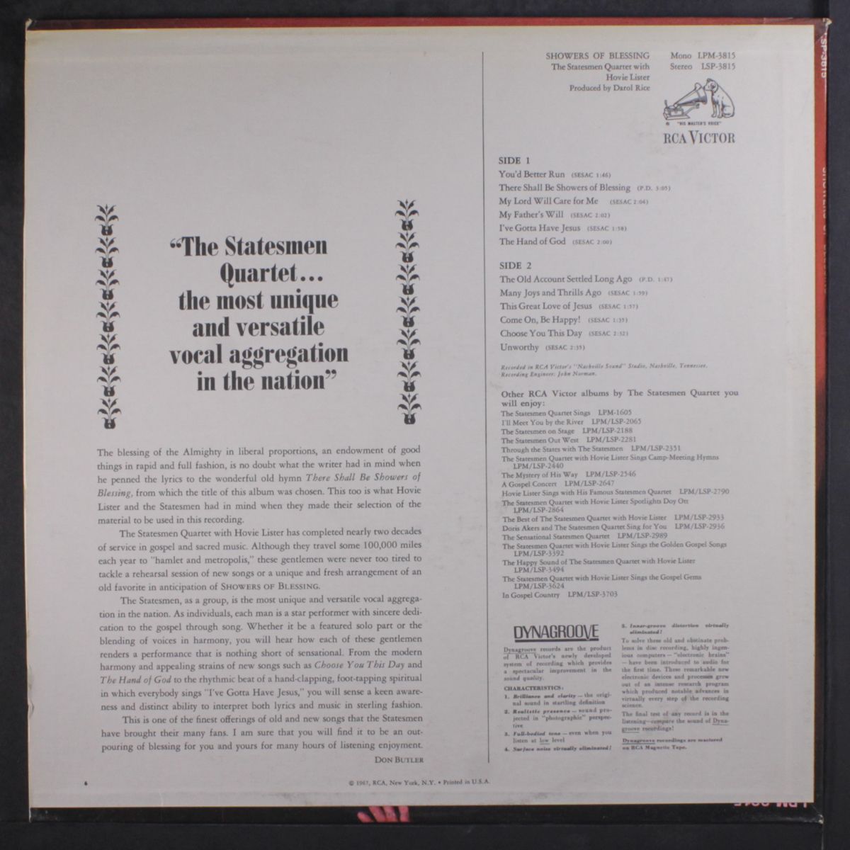 showers of blessing by STATESMEN