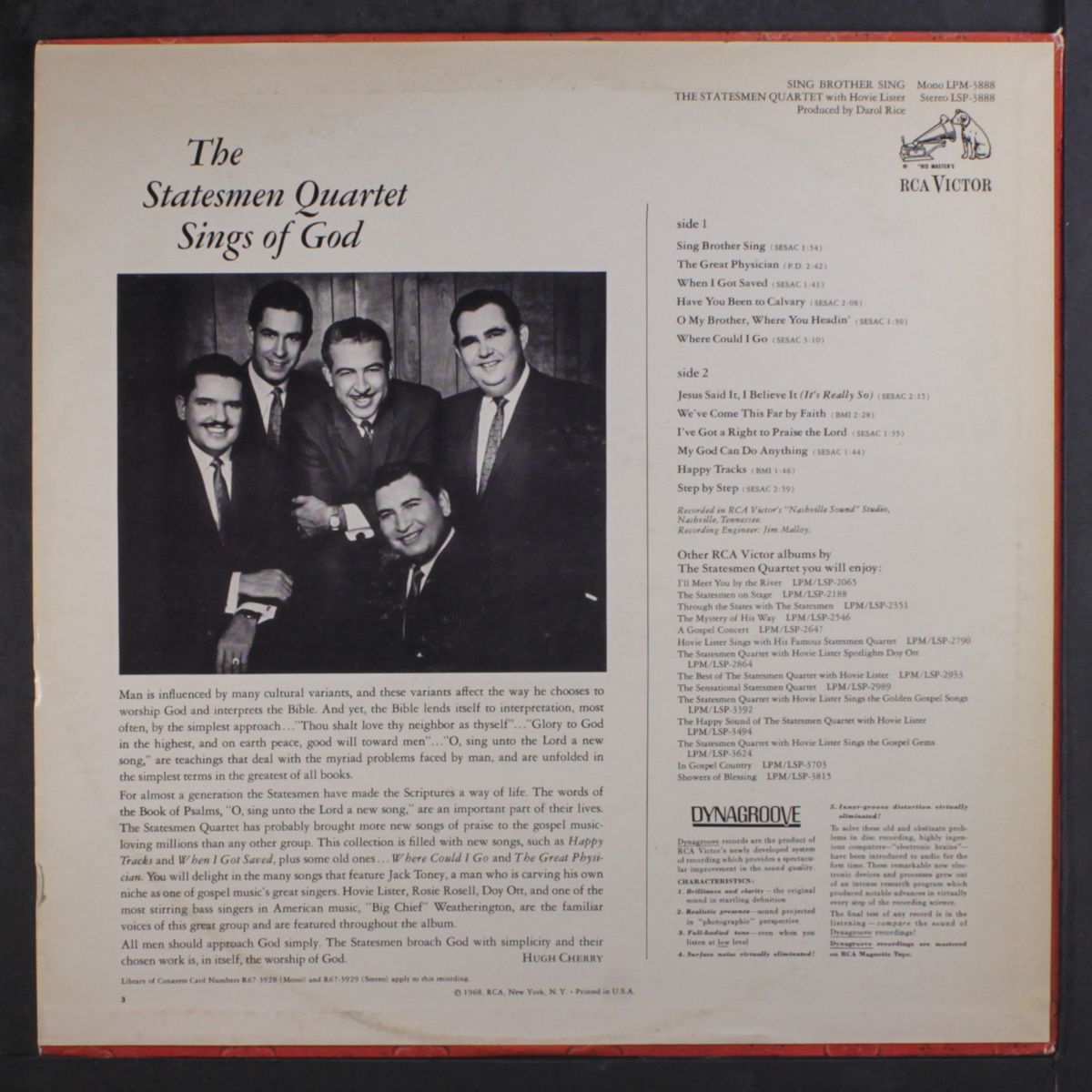 sing brother sing by STATESMEN