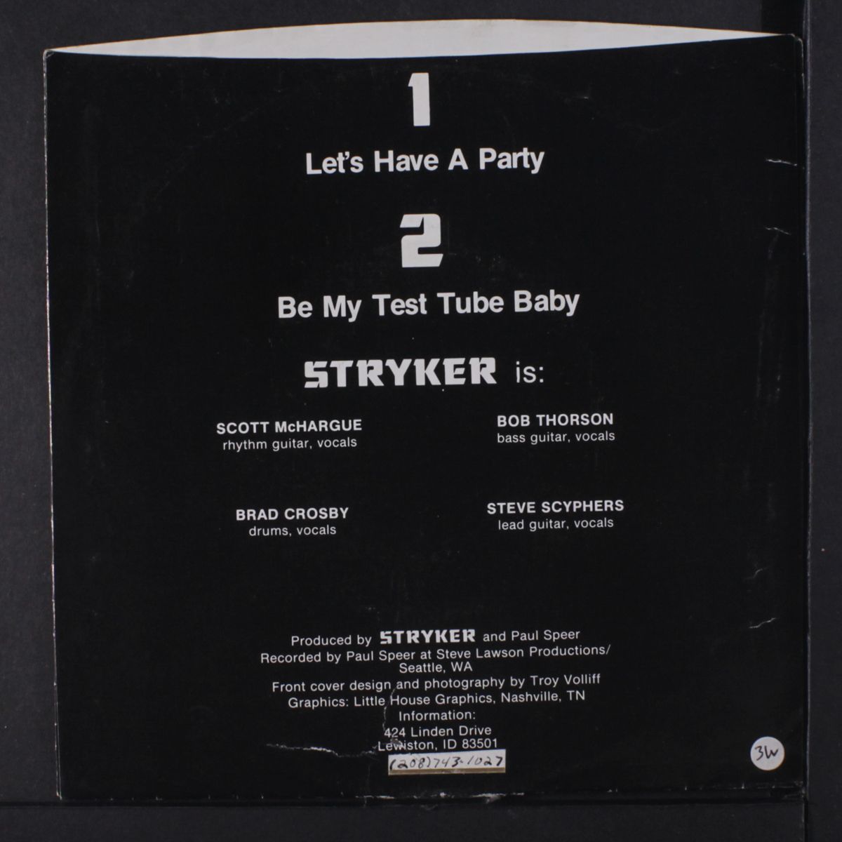 be my test tube baby / let's have a party by STRYKER