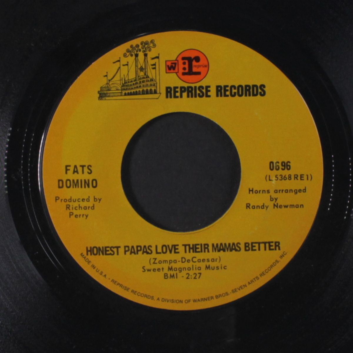 honest papas love their mamas better / one for the highway by FATS DOMINO