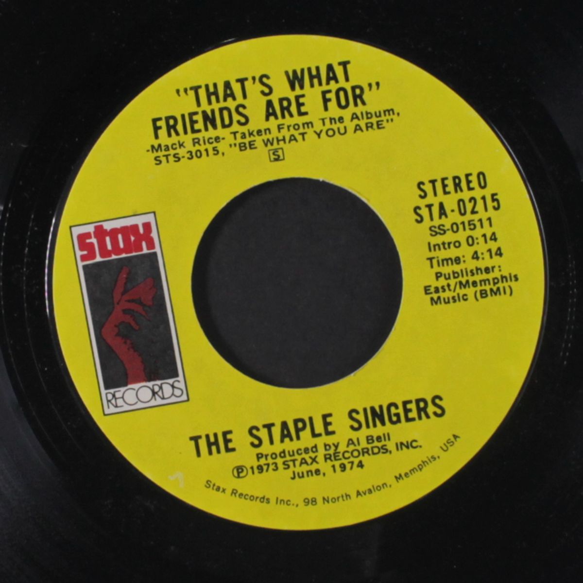 city in the sky / that's what friends are for by STAPLE SINGERS