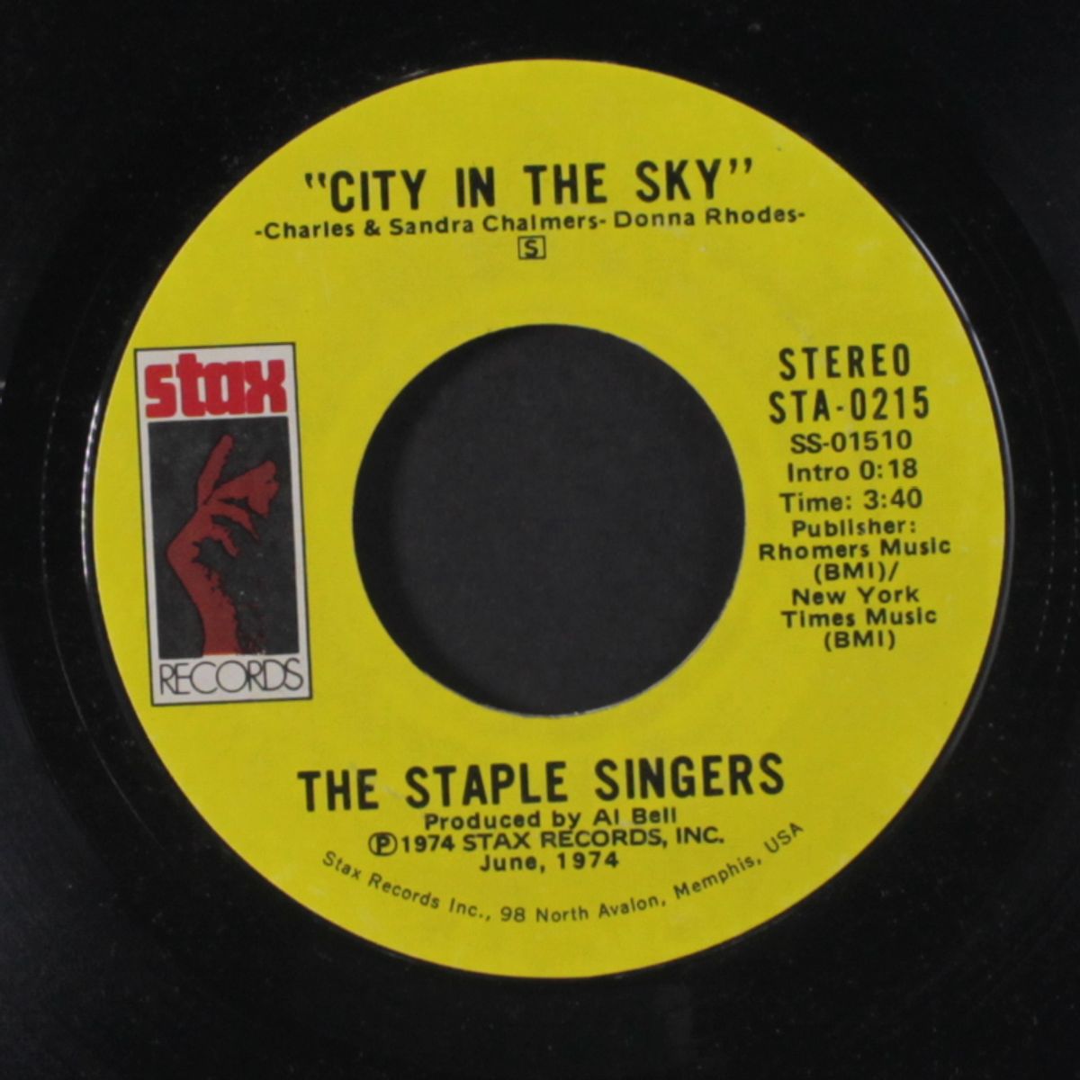 city in the sky / that's what friends are for by STAPLE SINGERS