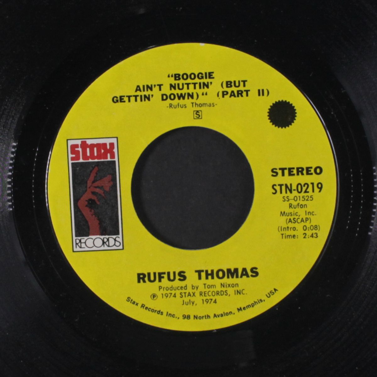 boogie ain't nuttin' / part 2 by RUFUS THOMAS