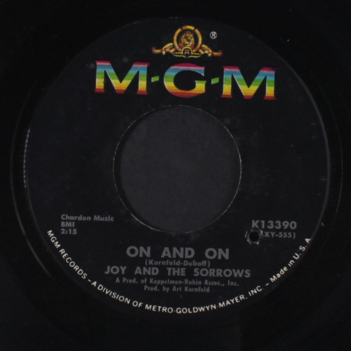 on and on / just that kind of guy by JOY & SORROWS