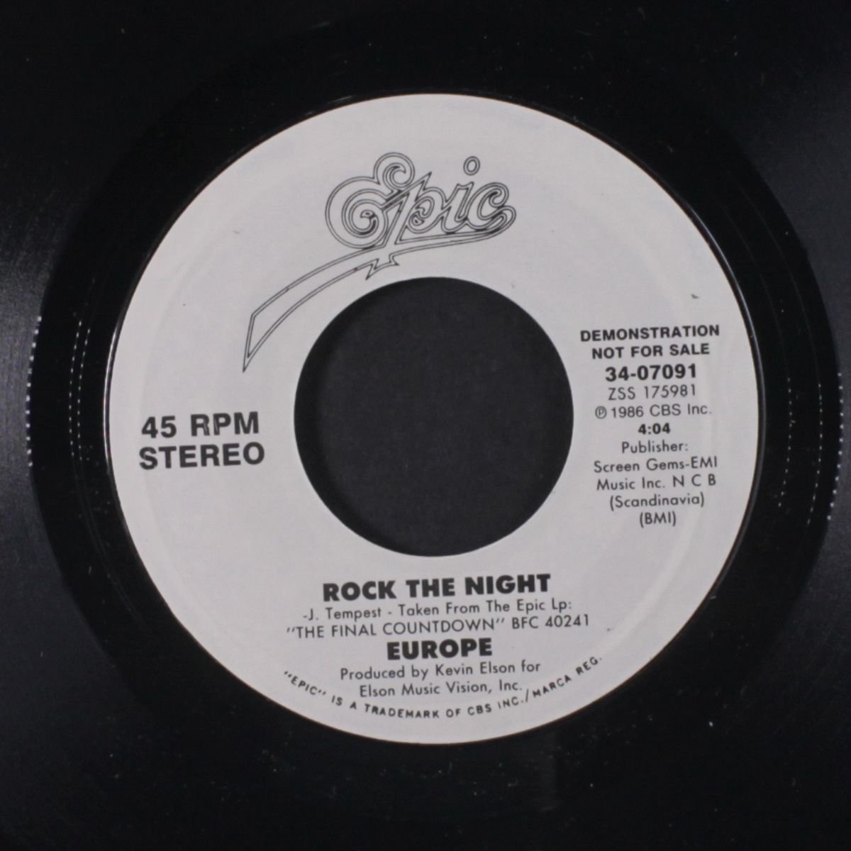 rock the night / same by EUROPE