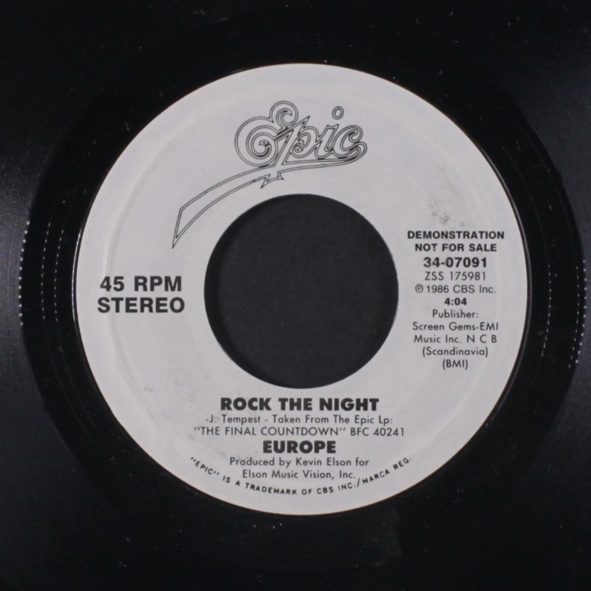 rock the night / same by EUROPE
