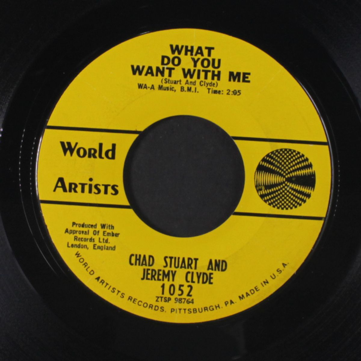 what do you want with me / a very good year by CHAD & JEREMY