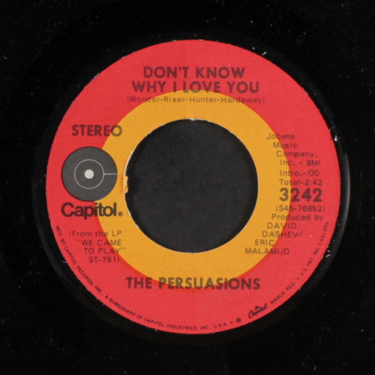 don't know why i love you / medley by PERSUASIONS