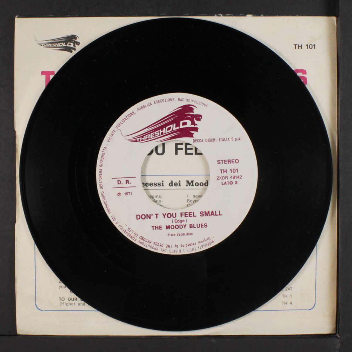 melancholy man / don't you feel small by MOODY BLUES
