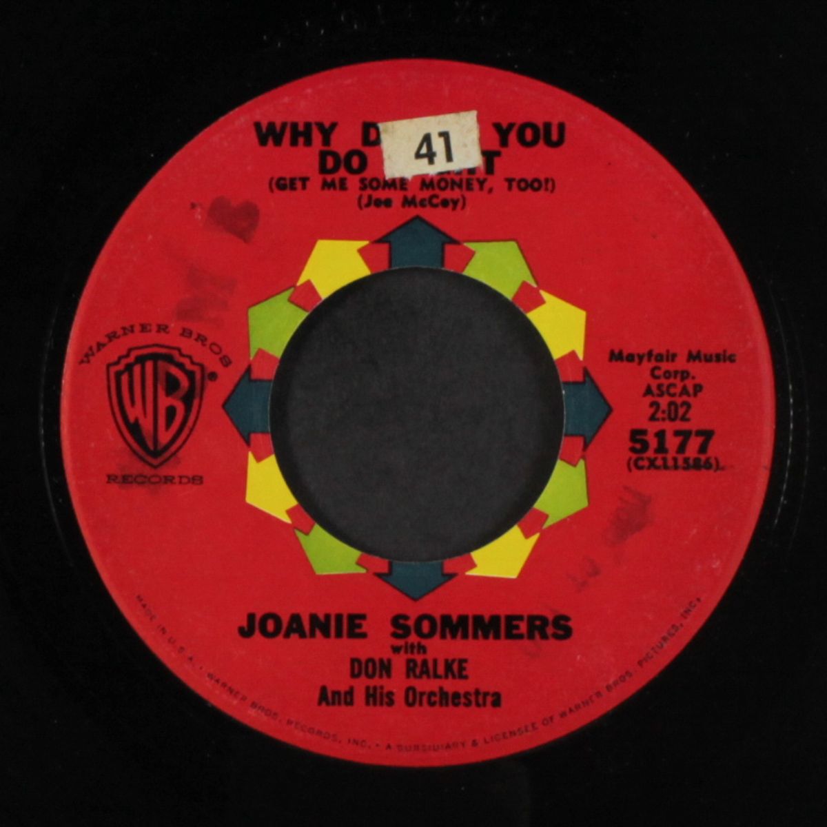 why don't you do right / be my love by JOANIE SOMMERS