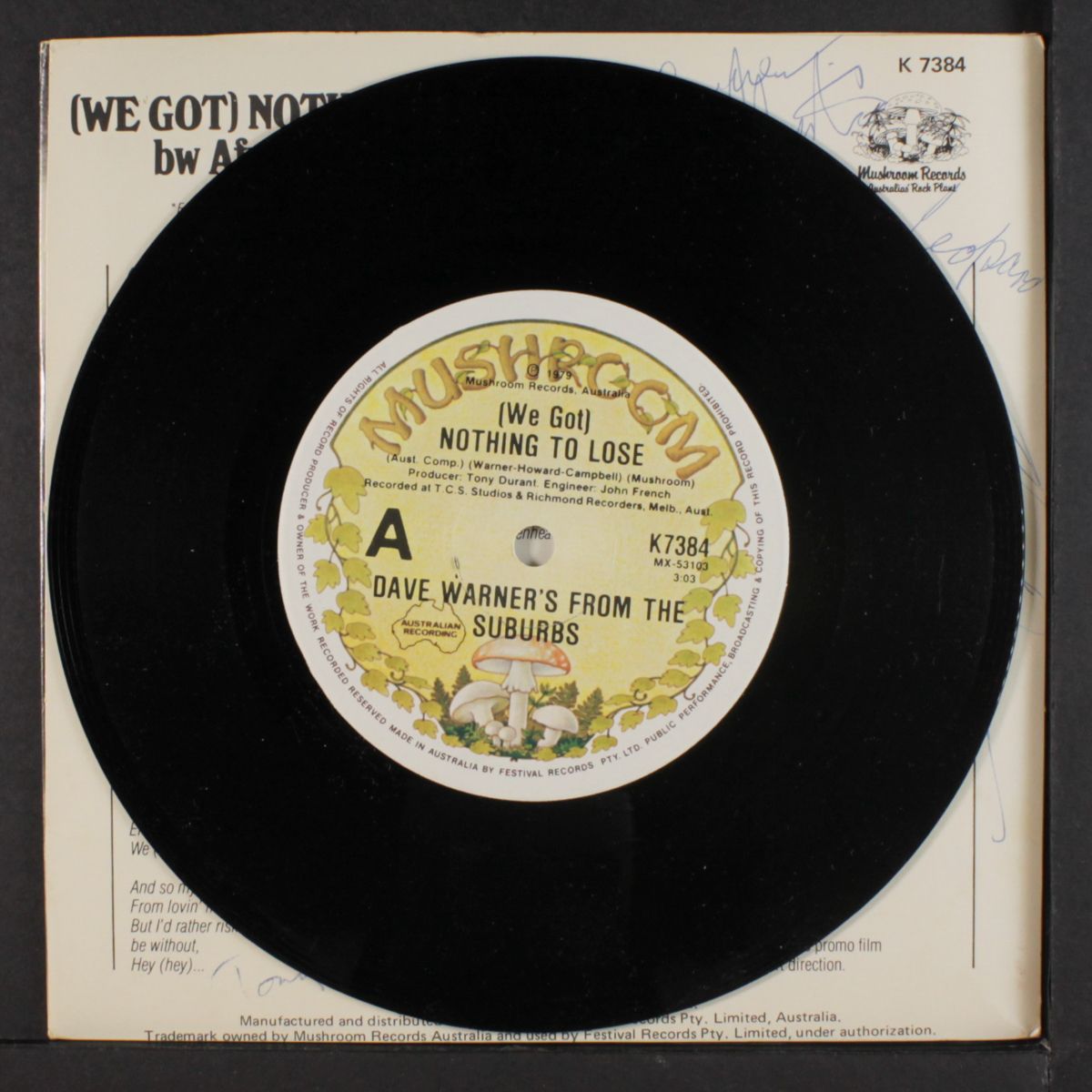 (we got nothing to lose / african summer) by DAVE WARNER'S FROM THE SUBURBS