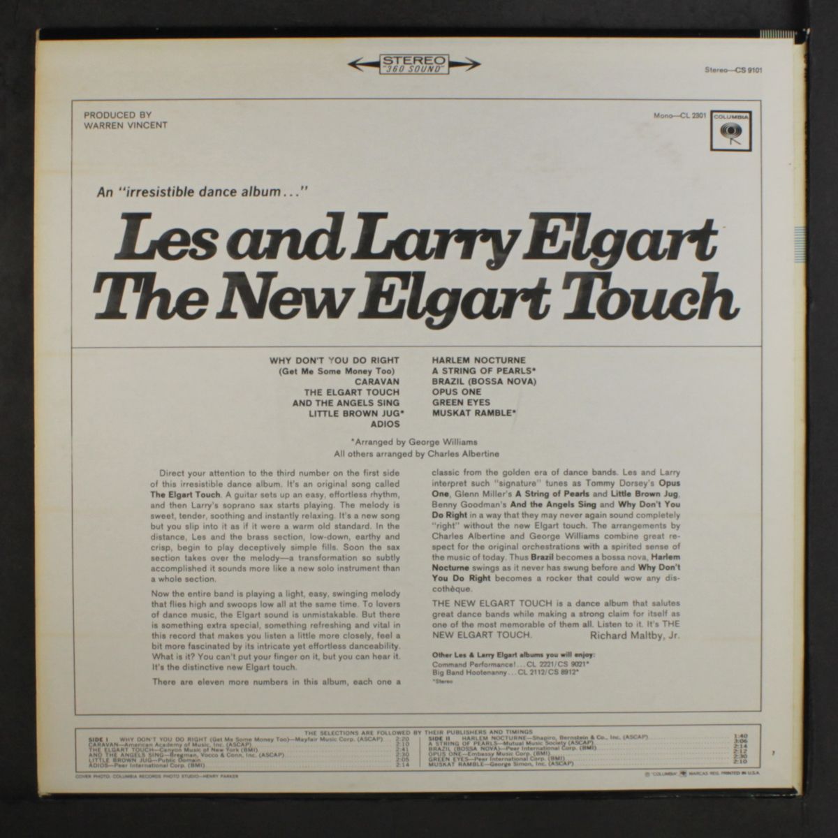the new elgart touch by LES & LARRY ELGART