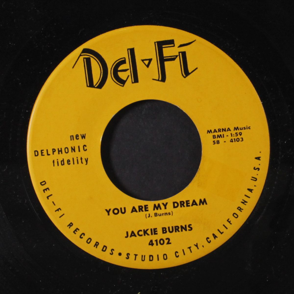hey then, there now / you are my dream by JACKIE BURNS