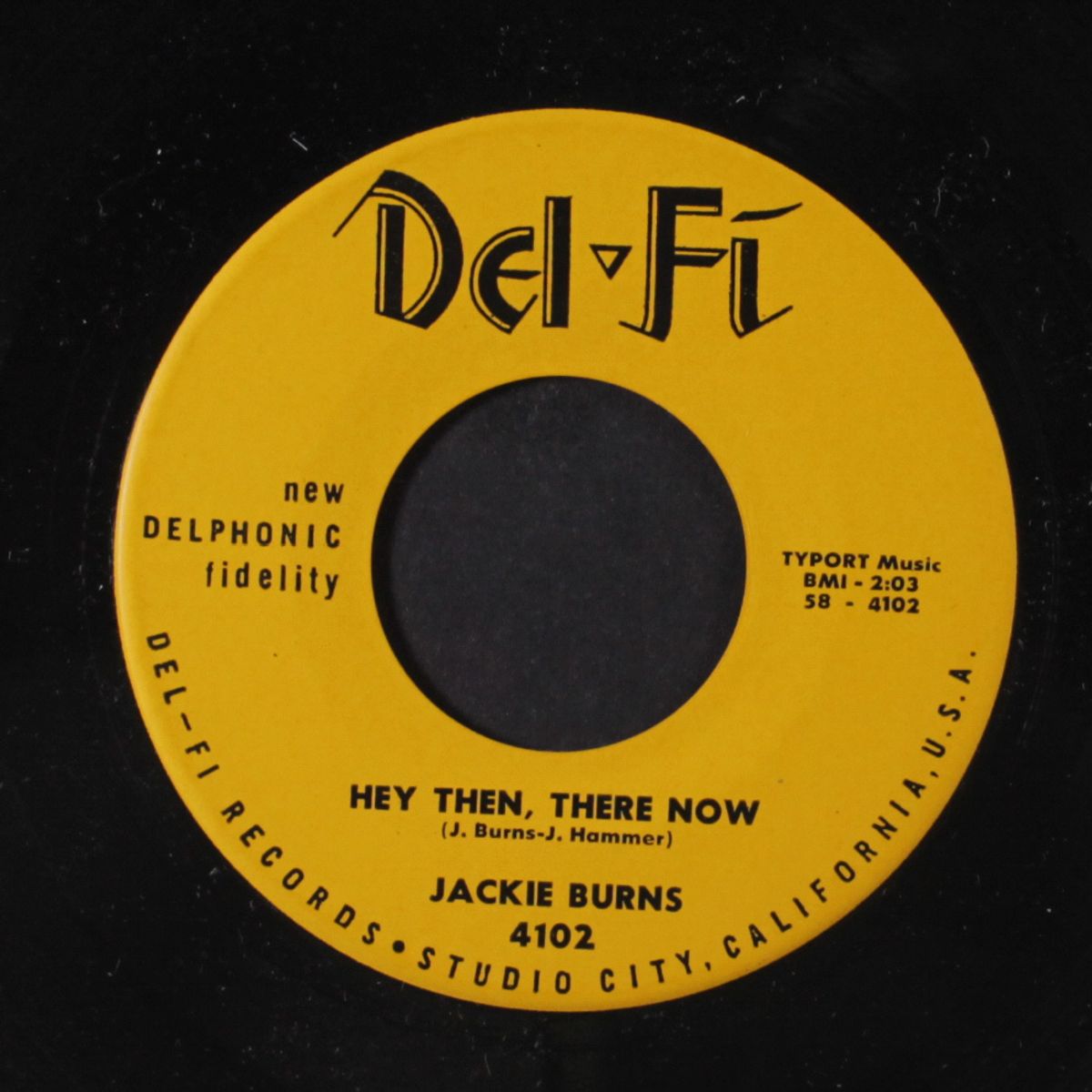 hey then, there now / you are my dream by JACKIE BURNS