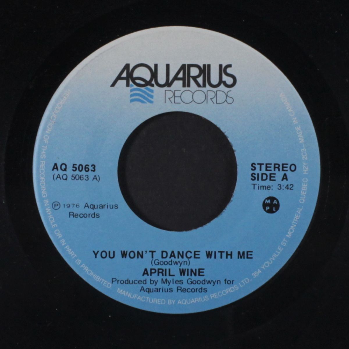 you won't dance with me / holly would by APRIL WINE