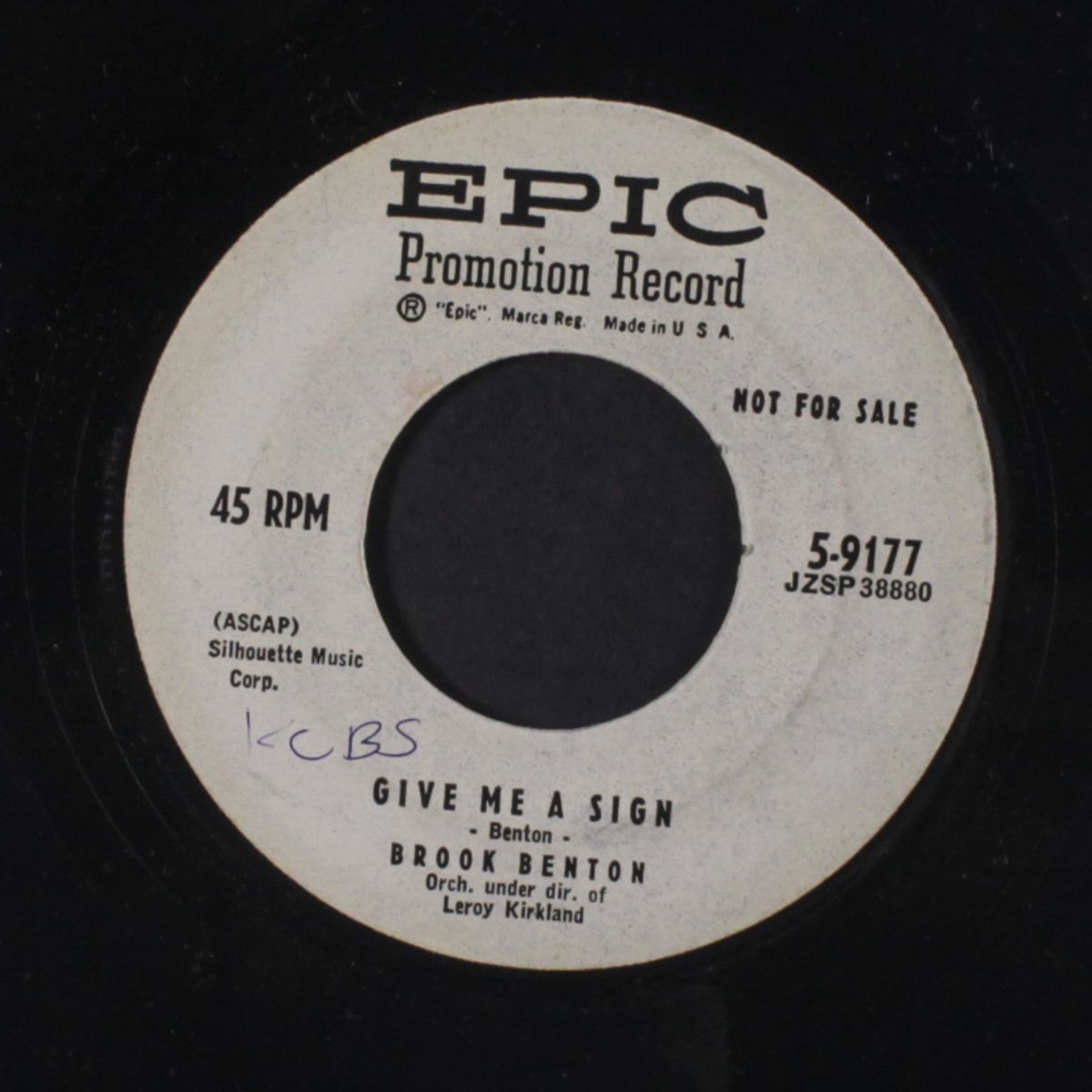 love made me your fool / give me a sign by BROOK BENTON