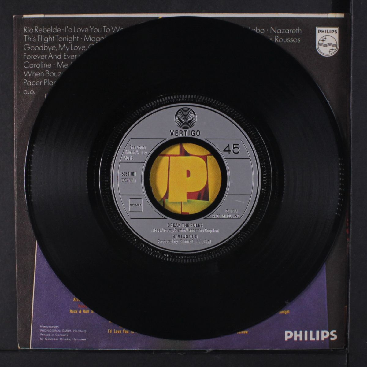 break the rules / lonely night by STATUS QUO