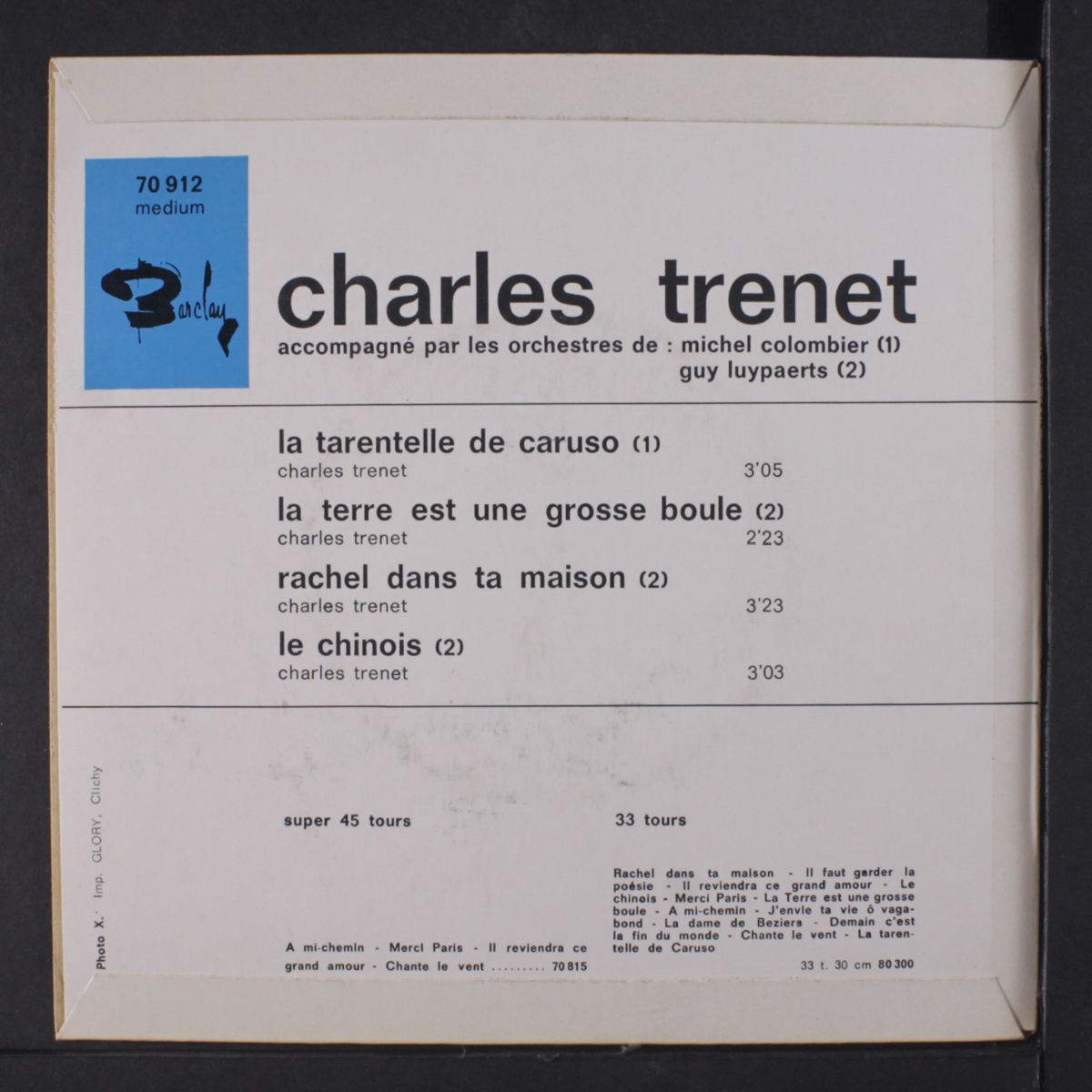 la tarentella de caruzo +3 by CHARLES TRENET