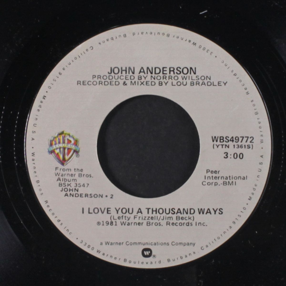 i love you a thousand ways / chicken truck by JOHN ANDERSON