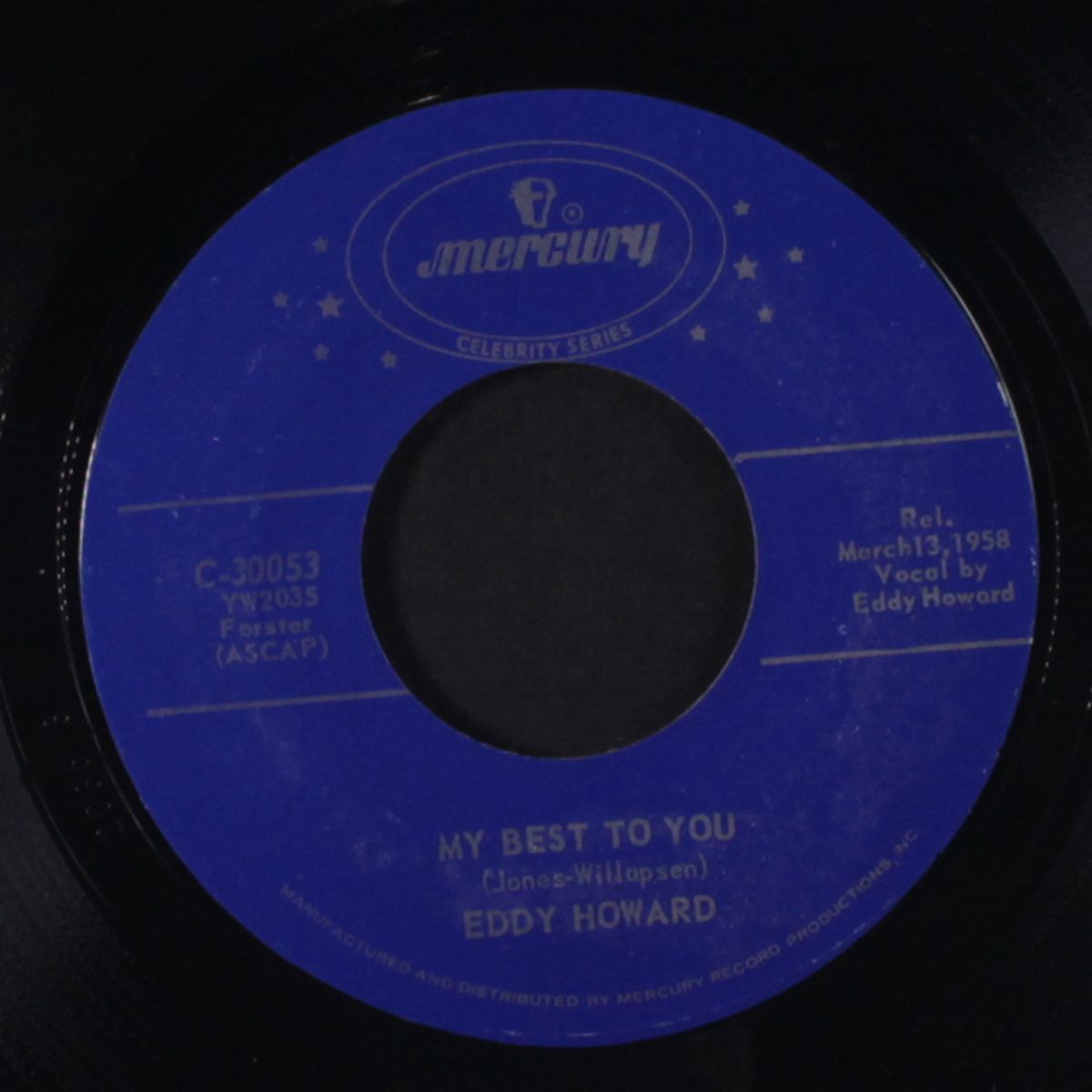 my last goodbye / my best to you by EDDY HOWARD