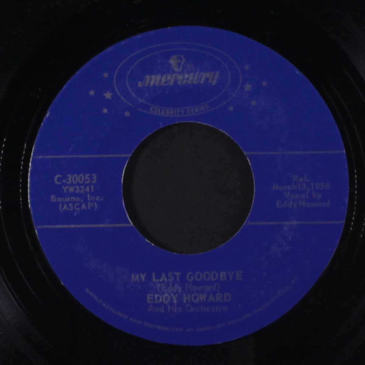 my last goodbye / my best to you by EDDY HOWARD