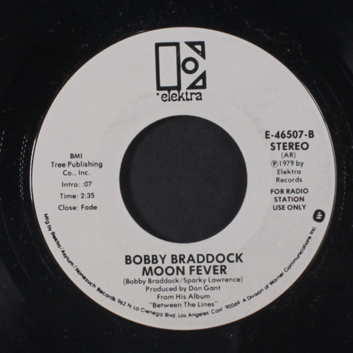 i did the right thing / moon fever by BOBBY BRADDOCK