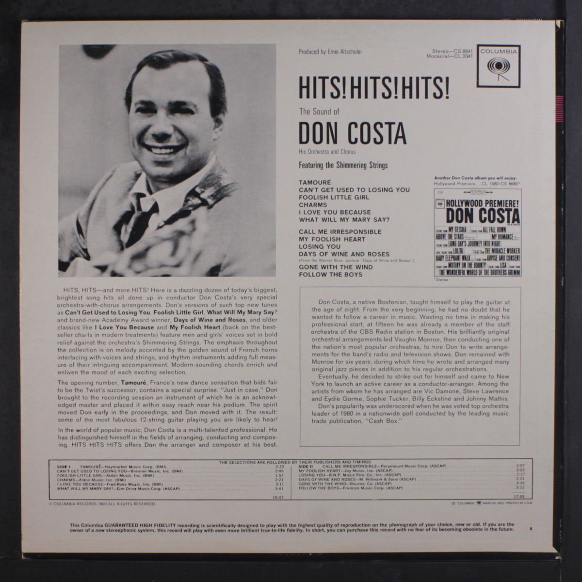hits! hits! hits! by DON COSTA