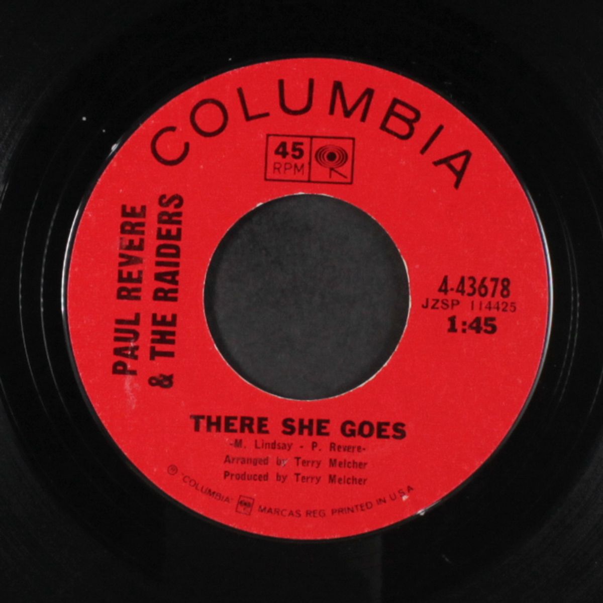 hungry / there she goes by PAUL REVERE & RAIDERS