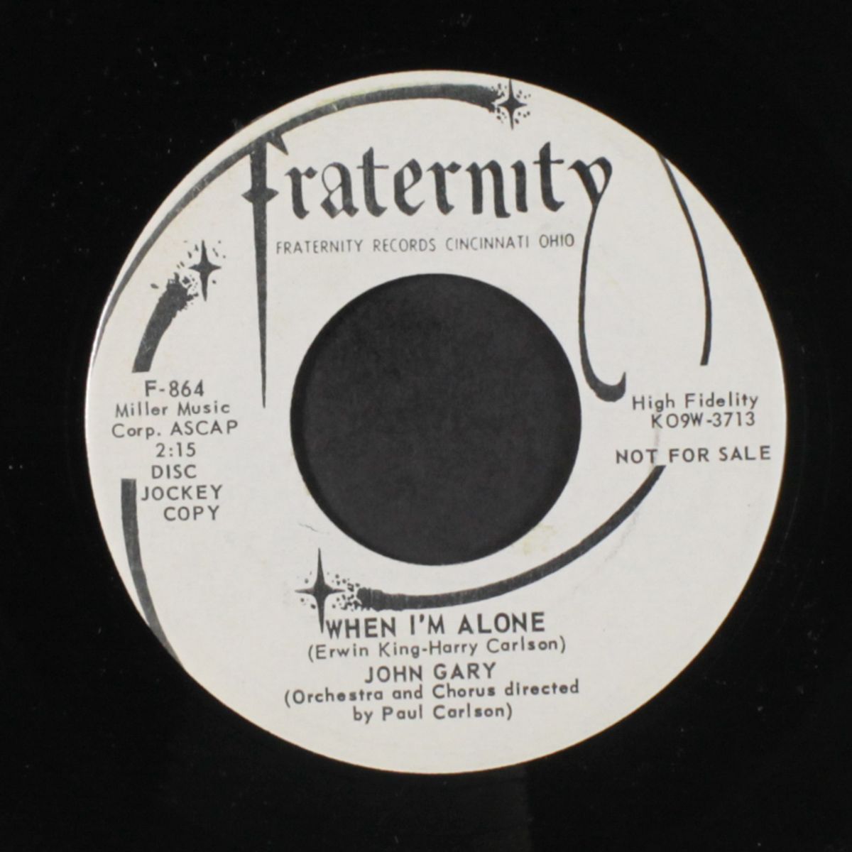 when i'm alone / the shrine of st. cecilia by JOHN GARY