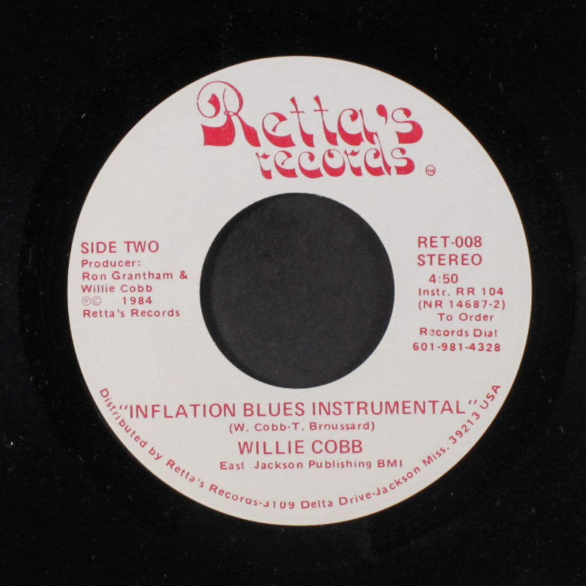 inflation blues / instro by WILLIE COBB