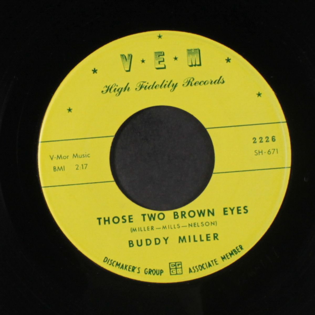 teen twist / those two brown eyes by BUDDY MILLER