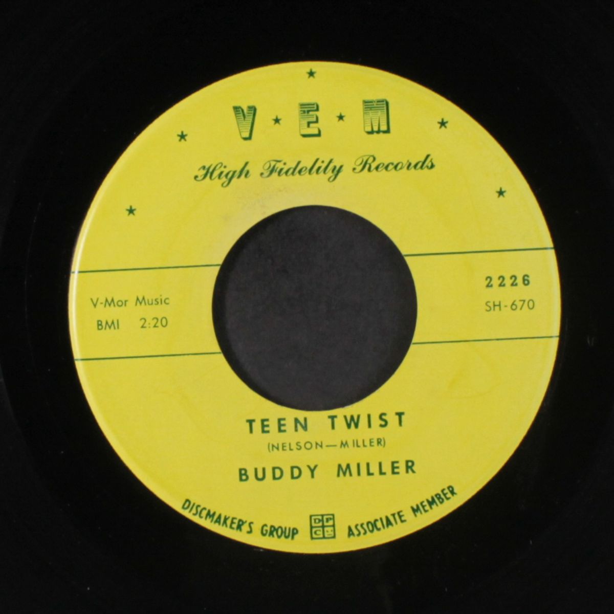 teen twist / those two brown eyes by BUDDY MILLER