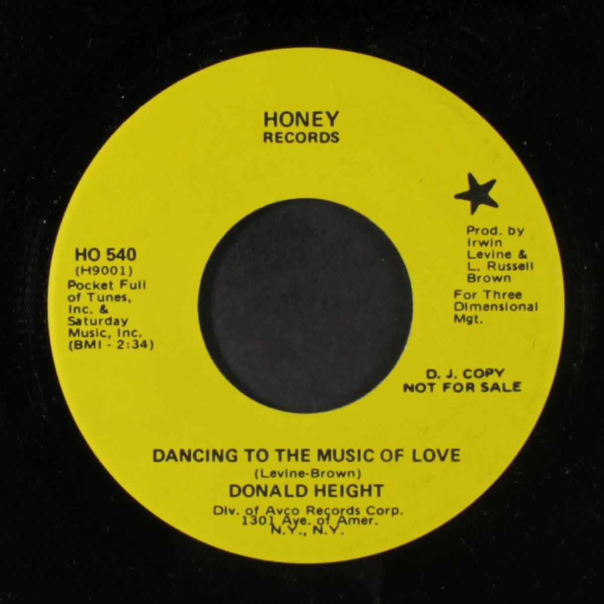 dancing to the music of love / same by DONALD HEIGHT