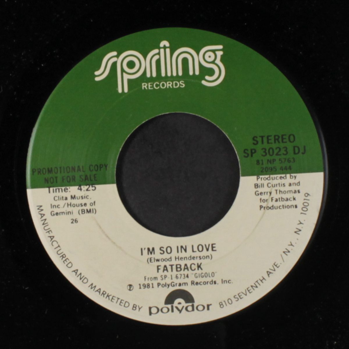 i'm so in love / same by FATBACK