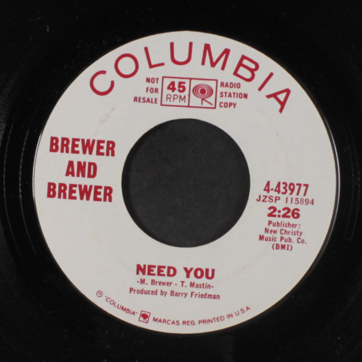 need you / rainbow by BREWER & BREWER