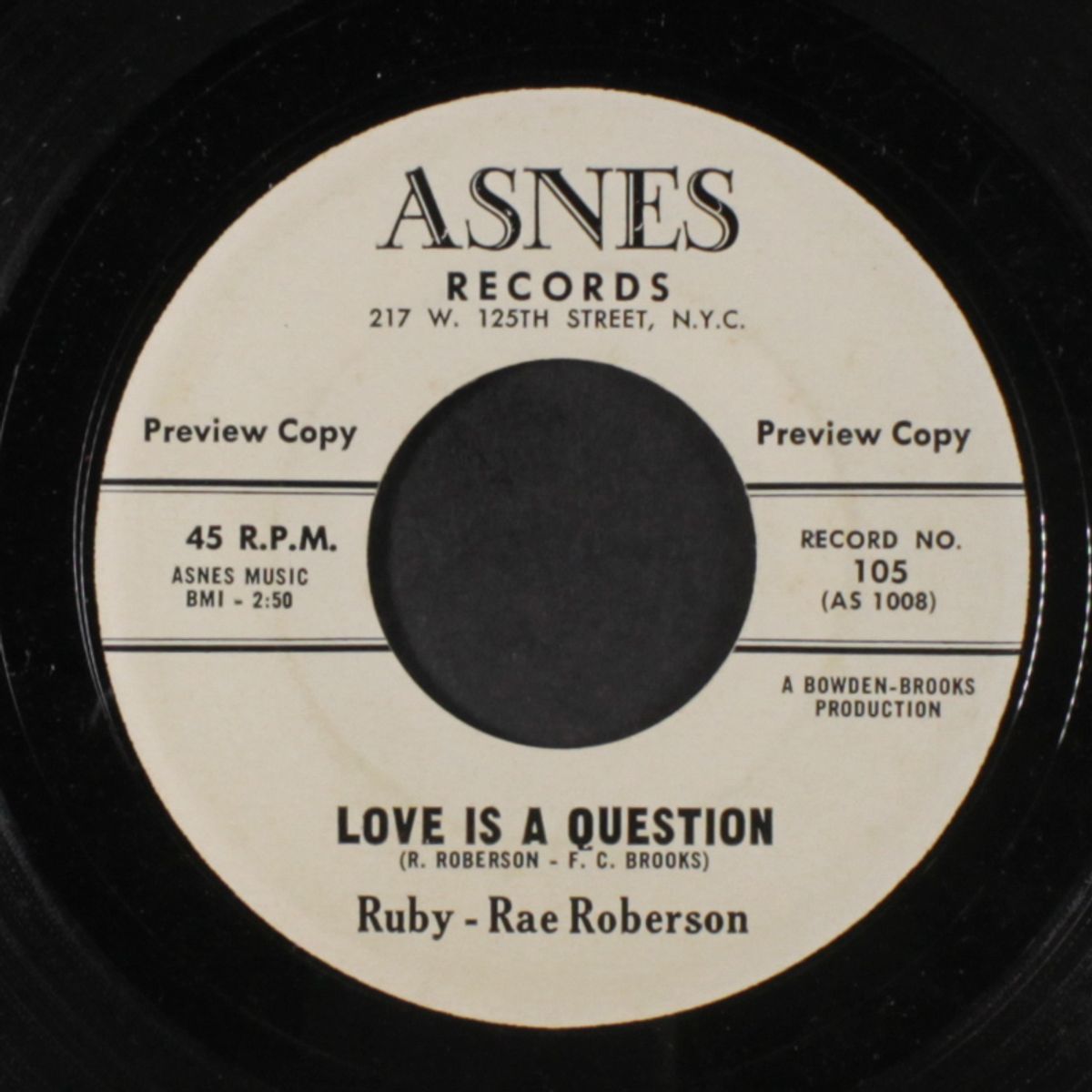 what will i do / love is a question by RUBY RAE ROBERSON