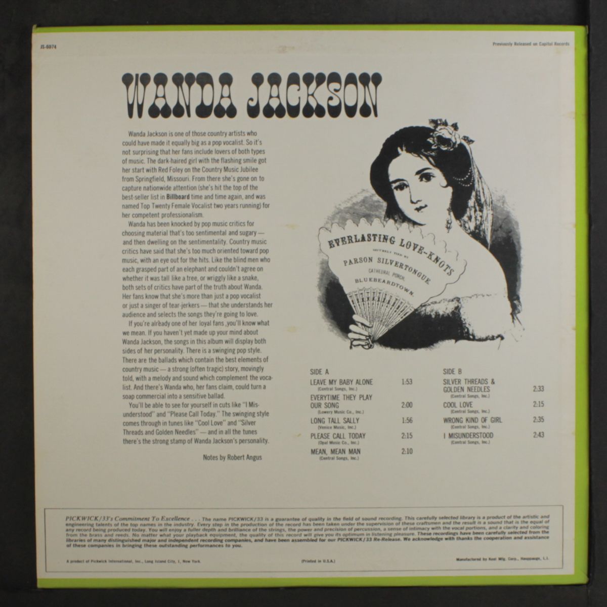 leave my baby alone by WANDA JACKSON