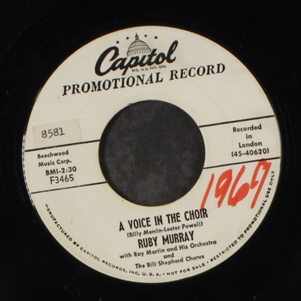 a voice in the choir / please hold me tightly by RUBY MURRAY
