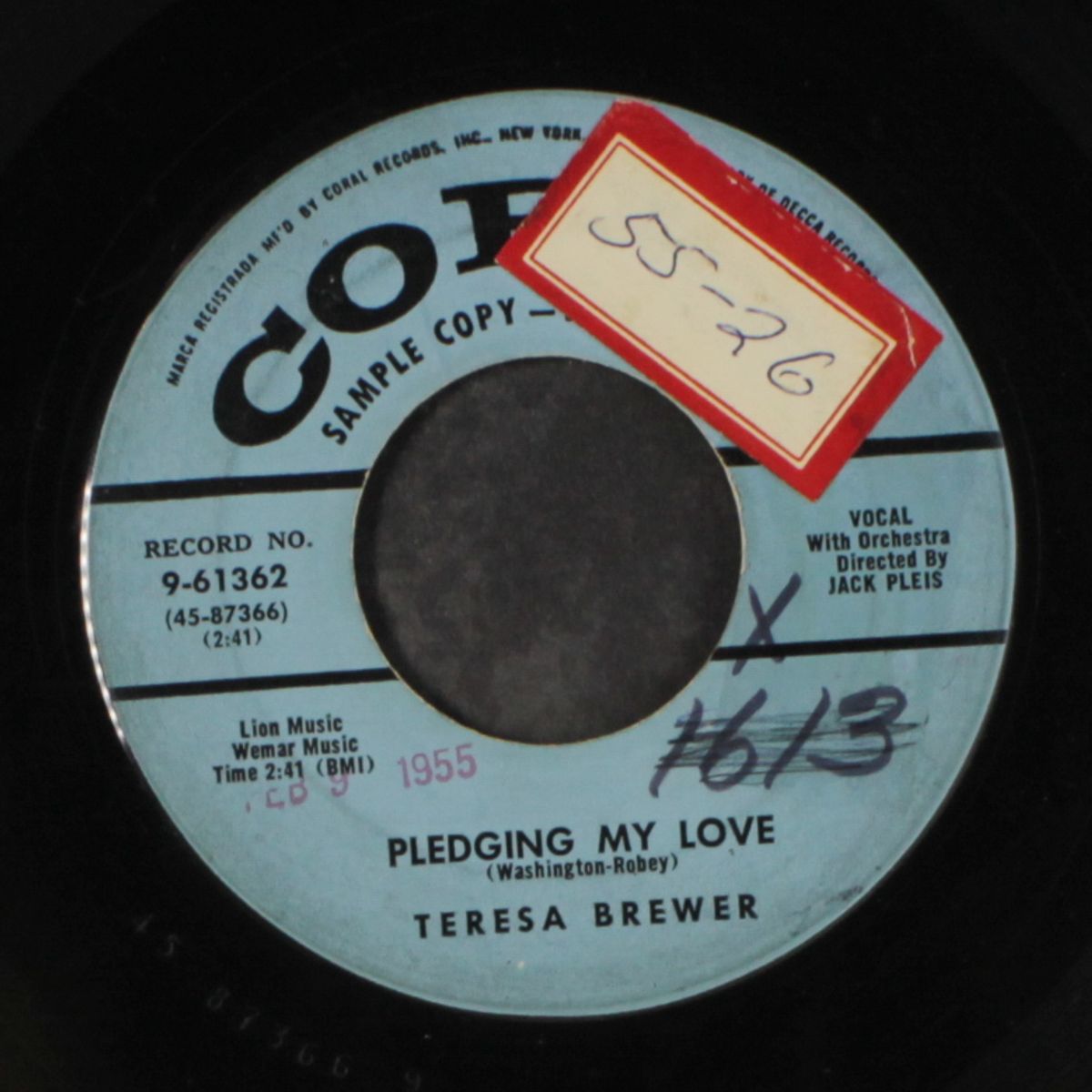pledging my love / how important can it be? by TERESA BREWER