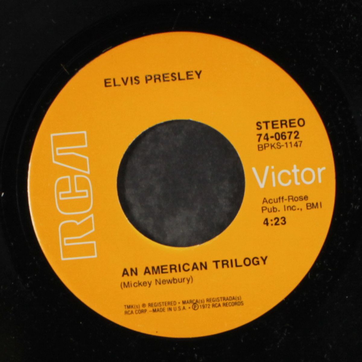 an american trilogy / the first time ever i saw your face by ELVIS PRESLEY