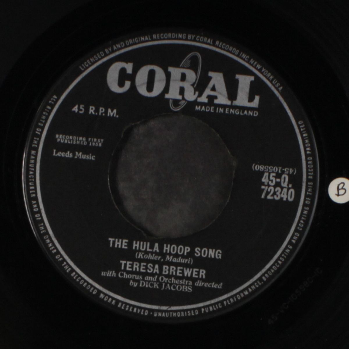 hula hoop song / so shy by TERESA BREWER