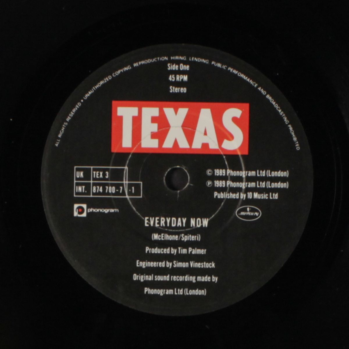 everyday now / waiting for the fall by TEXAS