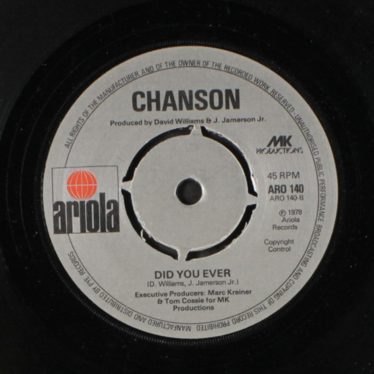 don't hold back / did you ever by CHANSON