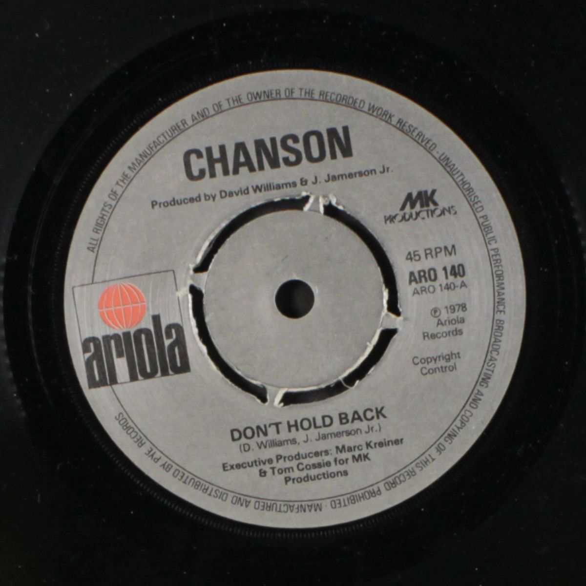 don't hold back / did you ever by CHANSON